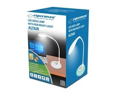 Stalo Lempa - Esperanza ELD102 3W LED Jutiklinis Valdymas Lankstus Rankos Baltas
