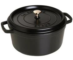 STAUB kepimo indas Round Cocotte, 28 cm, Juodas