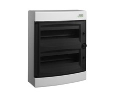 Noark Plast. montavimo korpusas, skaidrus durys, montuojamas ant paviršiaus, IP40, 2 eilės, 2x12 modulių, PNS 24T
