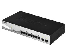 Šakotuvas D-LINK 10-Port Layer2 PoE Smart Managed Gigabit Switch dlink žalias 3.0 8x 10/100/1000Mbit/s TP RJ-45 PoE prievadas 802.3af/at