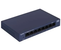 Šakotuvas TP-LINK LiteWave 8 prievadų gigabito darbalaukio komutatorius su 8 gigabito RJ45 prievadais, plieniniame korpuse