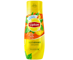 Lipton juodosios šaltosios arbatos, persikų skonio SodaStream sirupas, 440ml