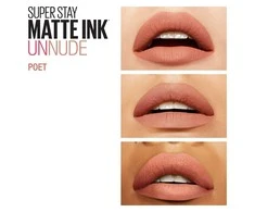 Maybelline New York Superstay Matte Ink Skysti matiniai lūpų dažai, 5 ml, spalva - 60 Poet