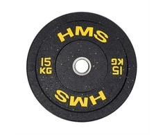 HTBR15 OLYMPIC PLATE - BUMPER 15 KG HMS (yellow)