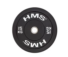 Olimpinis guminis svoris HMS BBR juodas - 15 kg