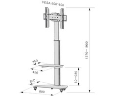 TV laikiklis Techly 37-70"