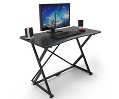 Žaidimų stalas Techly Gaming Desk for PC with Angular Ergonomic Edge, Juodas