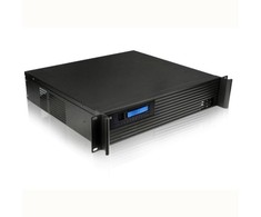 Techly Kompaktiškas  PC korpusas ATX Rack 19 colių 2U juodas dėklas