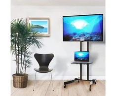 Laikiklis TECHLY Mobilus TV stovas/vežimėlis LED/LCD/PDP 32-70colių 40kg su lentyna