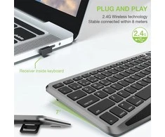 Belaidė Klaviatūra - Techly ICTB9801TB QWERTY Juoda