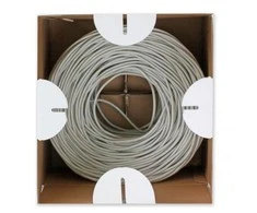 TECHLY Cable U/UTP 4 poros Cat.6 varinis 305m LSZH Roll Solid Pilkas