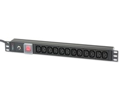 Techly Pro TECHLYPRO 023776 Rack 19 1U maitinimo juosta, skirta UPS 250V/16A 12x C13 lizdai C20 kištukas