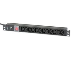 Techly Pro TECHLYPRO 023776 Rack 19 1U maitinimo juosta, skirta UPS 250V/16A 12x C13 lizdai C20 kištukas