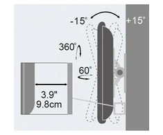 Techly ICA-LCD 201WH televizoriaus laikiklis 76,2 cm (30") Balta