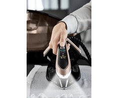 TEFAL | Pro Express Vision garo stotis | GV9820 | 3000 W | 1,2 l | 9 barai | Automatinis išjungimas | Vertikali garų funkcija | Kalkių valymo funkcija | Juodas/Auksas