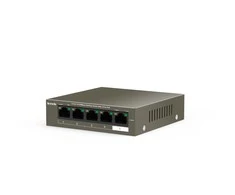 Maršrutizatorius Switch PoE Tenda TEF1105P-4-63W (5x 10/100Mbps)