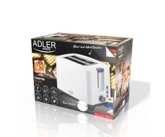 Adler | Skrudintuvas | AD 3216 | Galia 750 W | Lizdų skaičius 2 | Korpuso medžiaga Plastikas | Baltas