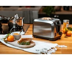 Skrudintuvas Adler Toaster AD 3222 Power 700 W Number of slots 2 Housing material Nerūdijantis plienas Sidabrinis