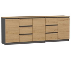 Top E Shop Baldų Komoda - Topeshop Costa ANT/ART BA KPL