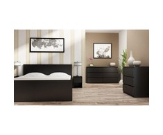 Top E Shop Baldai - Topeshop M3 Juoda 6l Komoda