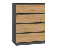 Top E Shop Komoda - Topeshop M4 Antracitas/Amatininkas