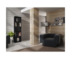 Top E Shop Biuro Knygų Lentyna - Topeshop R40 Juoda