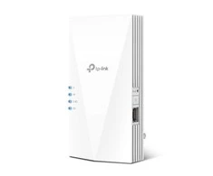 Maršrutizatorius TP-LINK | AX3000 Mesh WiFi 6 ilgintuvas | RE700X | 802.11ax | Tinklo palaikymas: Taip | 2402+574 Mbit/s | Ethernet LAN (RJ-45) jungtys: 1 | Nėra mobiliojo plačiajuosčio ryšio | MU-MiMO: Ne | Antenos tipas: 2 vidinės