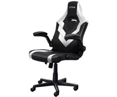 Žaidimų kėdė Trust GXT703W RIYE, Balta/juoda