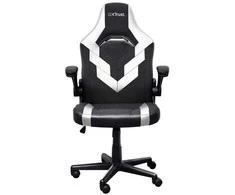 Žaidimų kėdė Trust GXT703W RIYE, Balta/juoda