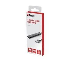 Įvesties/išvesties šakotuvas MINI-USB 4PORT23786 TRUST