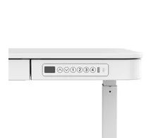 Tuckano rašomasis stalas su elektriniu aukščio reguliavimu ET119W-C, Baltos spalvos
