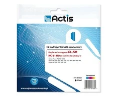 Rašalo Kasetė - Actis KC-511R Pakeitimas Canon CL-511 12 ml Spalvota