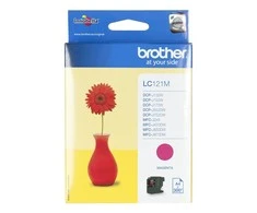 Rašalo kasetė Brother LC-121M, purpurinė