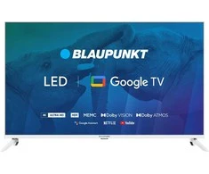 Televizorius TV 43" Blaupunkt 43UBG6010S 4K Ultra HD LED, GoogleTV, Dolby Atmos, WiFi 2.4-5GHz, BT, baltas