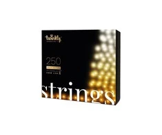 Twinkly Strings išmanios kalėdinės lemputės 250 AWW 20m (Amber &amp; White AWW)