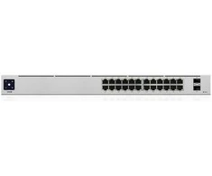 Ubiquiti UniFi 24-Port PoE Managed L2/L3 Gigabit Ethernet (10/100/1000) Power over Ethernet (PoE) 1U Sidabrinis