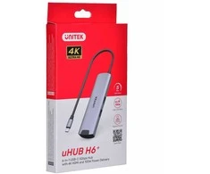 Unitek H1112F aktyvus HUB USB-C 5 Gbps, HDMI RJ-45 PD 100 W