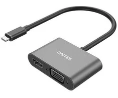 Stotis / replikatorius Unitek USB-C HDMI 4K ir VGA FullHD (V1168A)