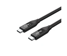UNITEK C14100BK-0,8M kabelis USB-C 4.0 PD 100W 40Gbps 8K 0,8m