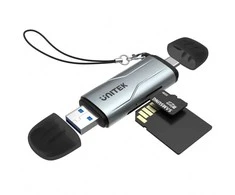 Unitek Skaitytuvas kart SD/Micro SD USB-A 5Gbps/USB-C