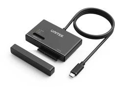 Saugojimo prijungimo stotis – Unitek S1232A01-EU 1x SATA III 2,5"/3,5" 1x M.2 SATA / NVMe USB-C 10Gbps