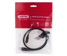 Unitek Kabelis High Speed HDMI 2.0 4K 60Hz plokščias 1m