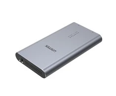 UNITEK SolidForce USB-C į PCIe / NVMe M.2 SSD 10 Gbps dviejų skyrių korpusas su neprisijungus veikiančiu klonu S1206A
