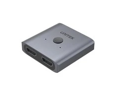 UNITEK V1127A Aliuminio HDMI 2.0 4K jungiklis 2-to-1 dvikryptis