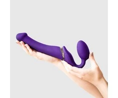 Strap-On-Me - Vibrating Bendable Strap-On L Violetinė