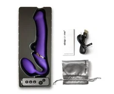 Strap-On-Me - Vibrating Bendable Strap-On L Violetinė