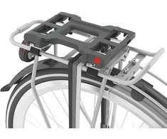 URBAN IKI Rear carrier seat Juodas/Juodas key lock