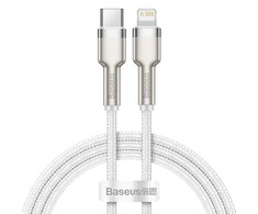 Baseus Cafule USB-C į Lightning kabelis PD 20W 1m - Baltas