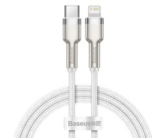 Baseus Cafule USB-C į Lightning kabelis PD 20W 1m - Baltas