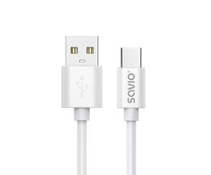 USB Laidas - Savio CL-168 2m USB 2.0 Baltas